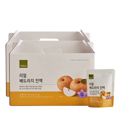 올가홀푸드 리얼 배도라지 진액 30p, 3L, 2개