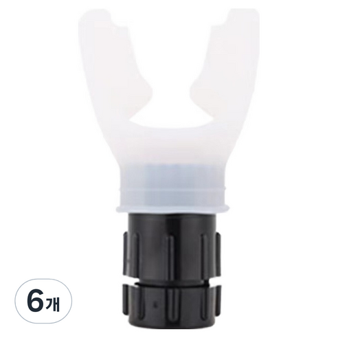 지음앤 복식 폐활량 호흡기 화이트, 6개