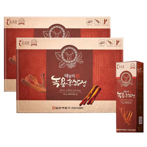 일양약품 데일리 녹용 홍삼정, 10g, 60개입