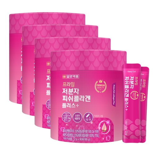 일양약품 프라임 저분자 피쉬 콜라겐, 4개, 180g