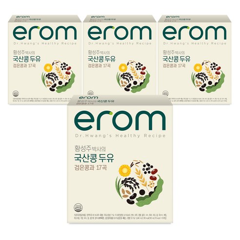 이롬 황성주 국산콩 두유 검은콩과 17곡
