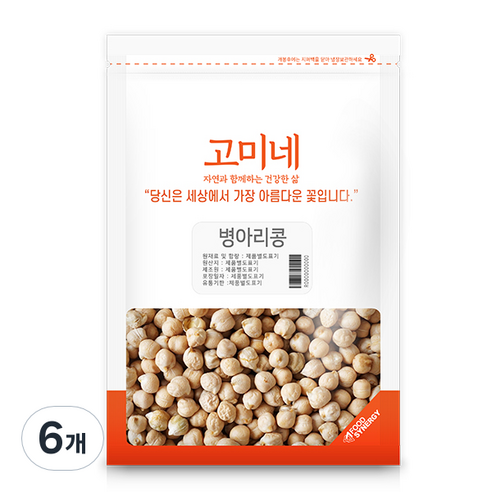 고미네 병아리콩, 1kg, 6개