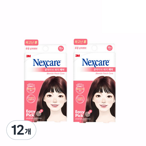 3M All New 넥스케어 블레미쉬 패치 케어, 18개입, 12개