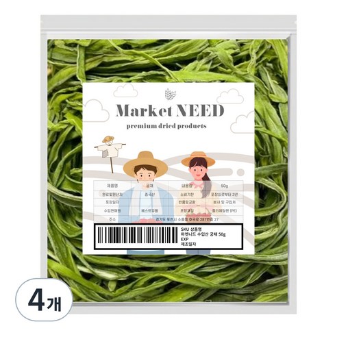 마켓니드 궁채, 50g, 6개