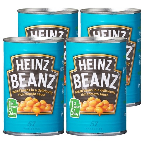 하인즈 베이크드 빈즈 토마토소스, 415g, 4개