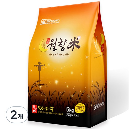 월향미 달빛 머금은 쌀 골든퀸 3호, 5kg, 2개