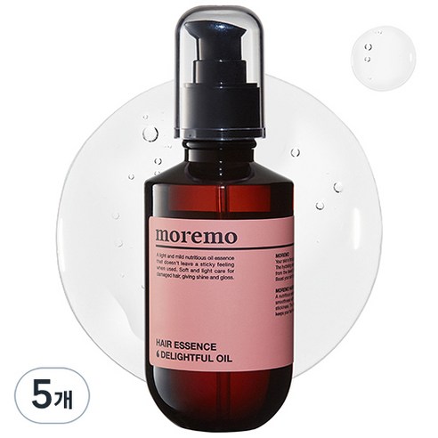 모레모 헤어 에센스 딜라이트풀 오일, 150ml, 5개