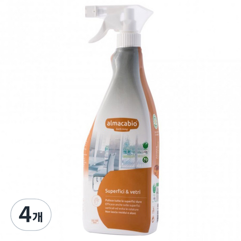 알마카비오 레몬향 다목적세정제, 750ml, 4개