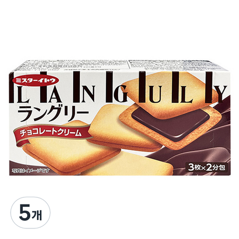 랑그리 초코 크림샌드, 66g, 5개