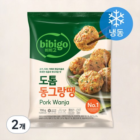 비비고 도톰 동그랑땡 (냉동), 795g, 2개
