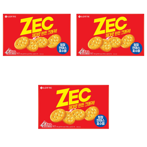 롯데 제크 오리지날, 300g, 3개