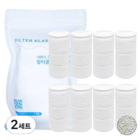 닥터피엘 호환필터 주방용 녹물필터 4p +염소필터 4p, 2개