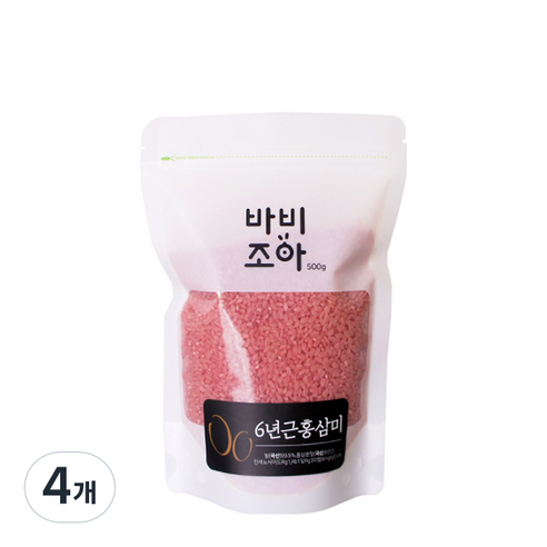 바비조아 6년근 홍삼미, 500g, 4개