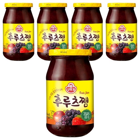오뚜기 후르츠쨈, 850g, 5개