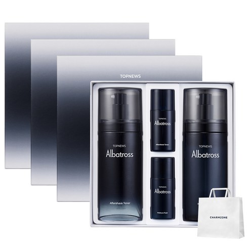 참존 탑뉴스 알바트로스 2종세트 토너 130ml + 25ml + 플루이드 130ml + 25ml, 3세트