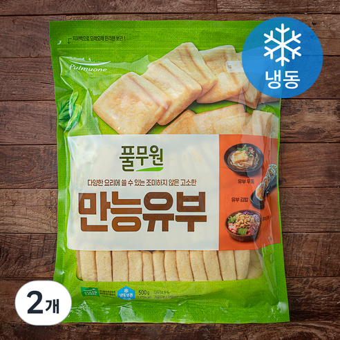 풀무원 만능유부 (냉동), 500g, 2개