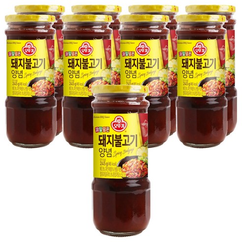 오뚜기 과일담은 돼지불고기 양념, 245g, 9개