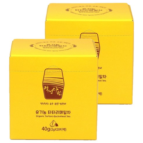 오대산식품 정성다린 유기농 타타리 메밀차 티백, 2g, 20개입, 2개