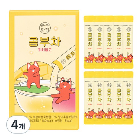 순수한집 콤부차 피치망고, 5g, 10개입, 4개