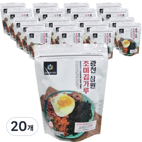 광천삼원푸드 조미 김가루, 70g, 20개