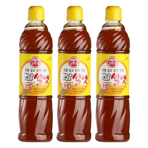 오뚜기옛날 쌀엿 조청, 1.2kg, 3개