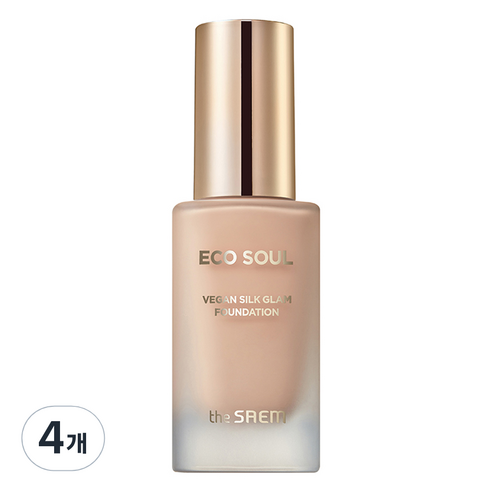 더샘 에코 소울 비건 실크 글램 파운데이션 30ml, 4개, 21 라이트 베이지