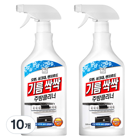 생활공식 기름싹싹 주방클리너, 10개, 500ml