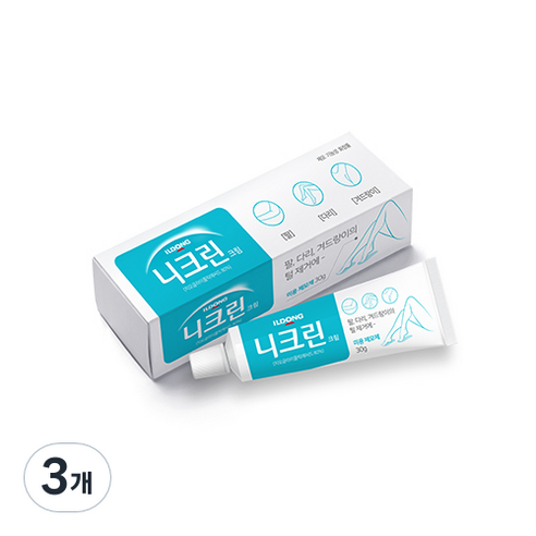 일동제약 니크린 셀프왁싱 크림 팔다리용, 30g, 3개