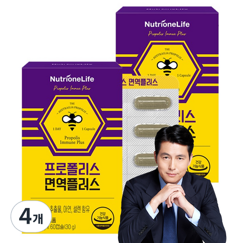 뉴트리원 프로폴리스 면역 플러스, 60정, 4개