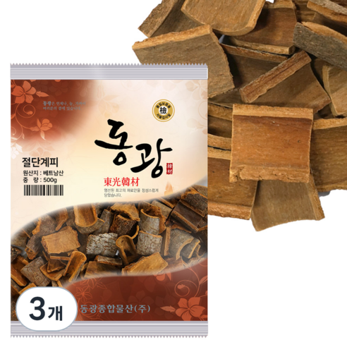 동광종합물산 절단계피, 500g, 3개