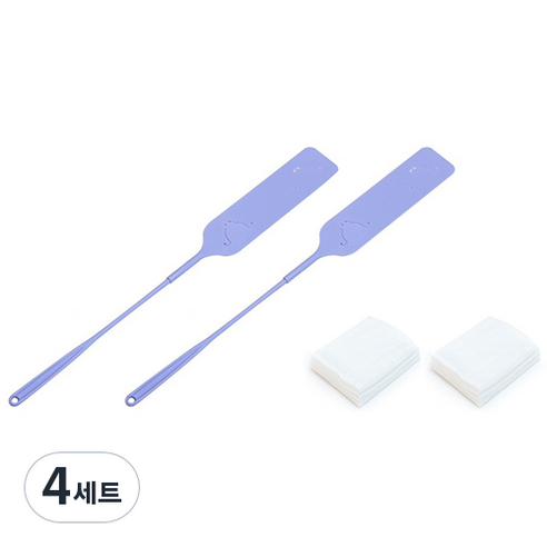 꼬까 틈새 먼지떨이 2p + 청소포 20p 세트, 퍼플, 4세트