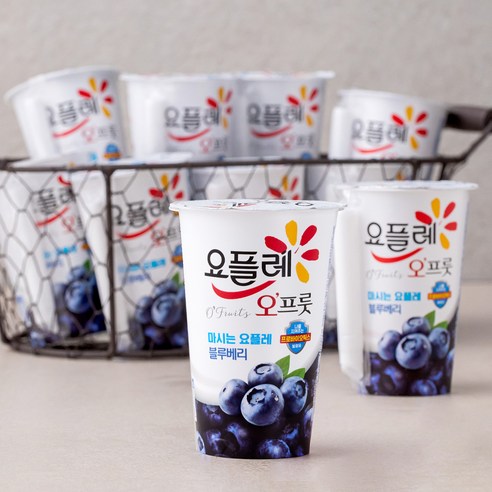 요플레 오프룻 블루베리, 180ml, 10개