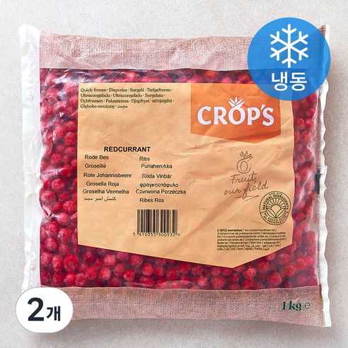 크롭스 폴란드산 레드커런트 (냉동), 1kg, 2개