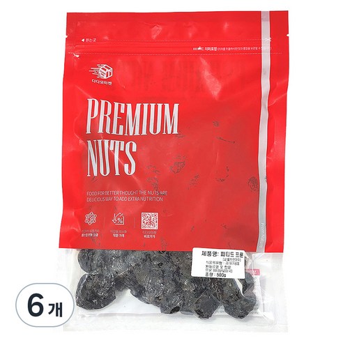 다다모마켓 건자두, 500g, 6개