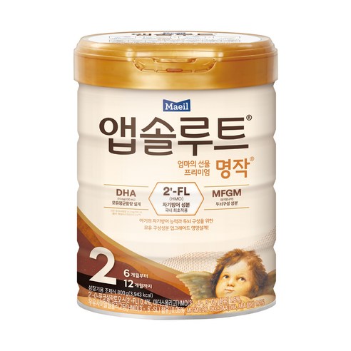 앱솔루트 명작 2FL 분유 2단계, 800g, 1개