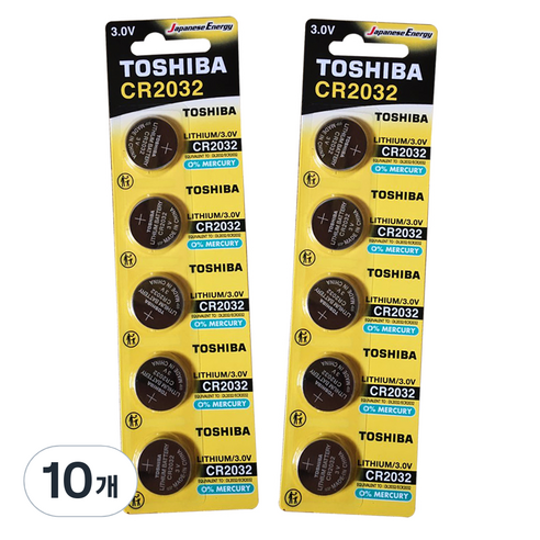 도시바 리튬 코인건전지, 5개입, 10개