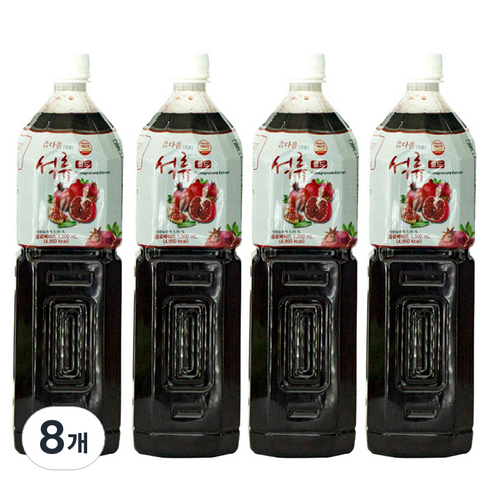 파낙스 참다음 석류 골드 음료베이스, 1.5L, 8개