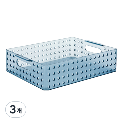 리템 마이룸 S&S 바구니 A4 5.6L, BLUE, 3개
