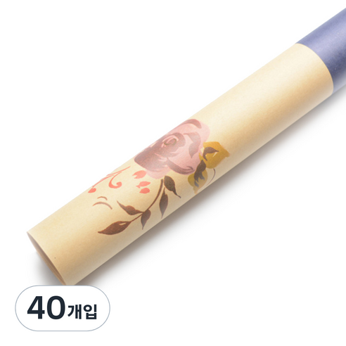 필립로지스틱 패턴 플라워 포장지, 블루, 40개입