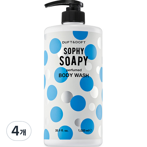 더프트앤도프트 퍼퓸드 바디워시 소피소피, 1020ml, 4개