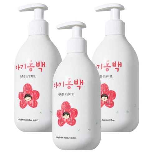 아기동백 모이스처 고보습 유아로션, 3개, 300ml