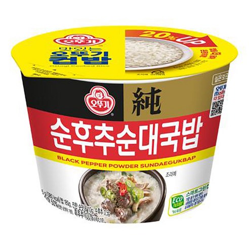 오뚜기 컵밥 순후추 순대국밥, 1개, 290.5g