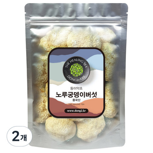 동이약초 중국산 노루궁뎅이버섯, 250g, 2개