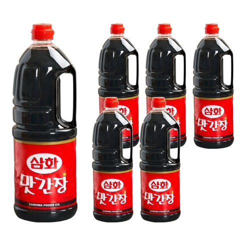 삼화식품 맛간장, 1.8L, 6개
