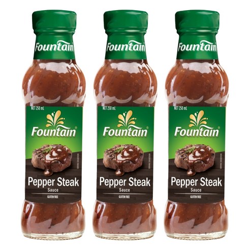 파운틴 페퍼 스테이크소스, 250ml, 3개
