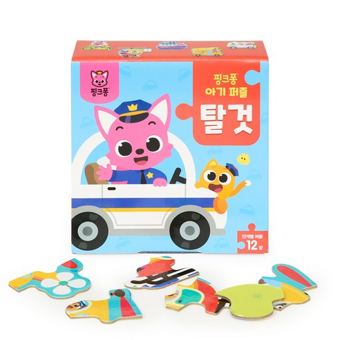 안전하고 흥미로운 플레이를 제공하는 핑크퐁 아기 퍼즐 세트