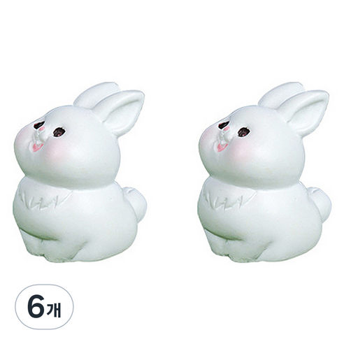 라벤티아 동물 장식품 토끼 타입6, 6개
