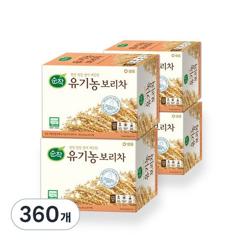 순작 유기농 보리차, 10g, 30개입, 12개