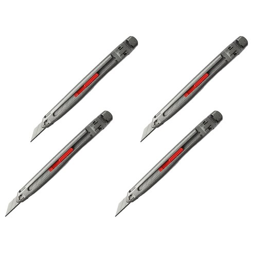 아날로그 크롬커터 락 엑스칼리버 + 스냅퍼 + 칼날 수거함, 실버, 4개