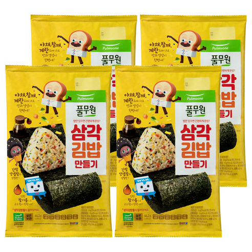 풀무원 삼각 김밥 만들기 세트 44.2g, 4세트
